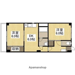 広島県広島市西区南観音1丁目【マンション】の間取り