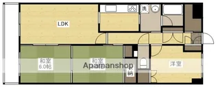ホウライツルビル【5階】の間取り