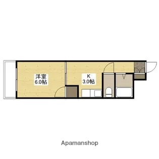 ビバブル長束【3階】の間取り