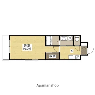 WING平野町【3階】の間取り