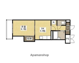ハウスエーヌ西十日市【2階】の間取り
