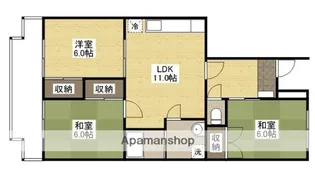 カネオハイツ【1階】の間取り