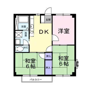 ニューシティ戸坂【2階】の間取り