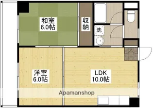 コースト・川端【4階】の間取り