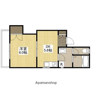 メゾンシャローム【2階】の間取り