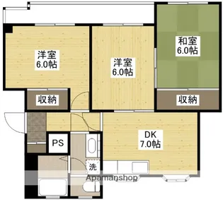 ファミーユ府中【3階】の間取り