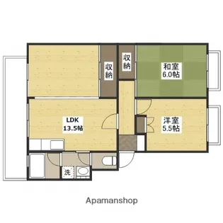 第2仁井田マンション【2階】の間取り