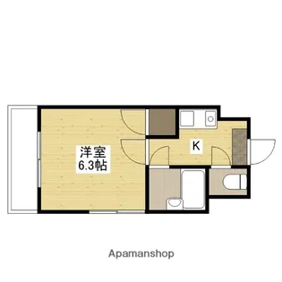グランツ中村【4階】の間取り