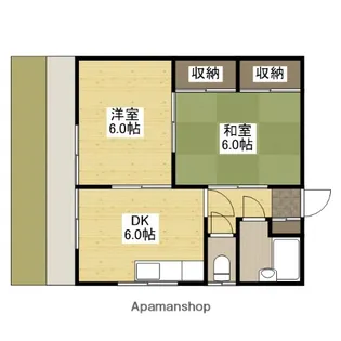 渡部コーポ【1階】の間取り