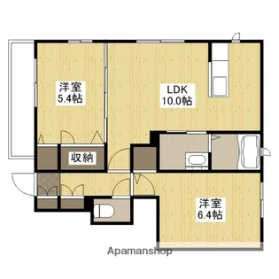 アルカディア深川【1階】の間取り
