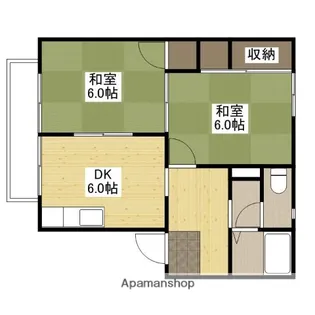 エステートピア戸坂【1階】の間取り