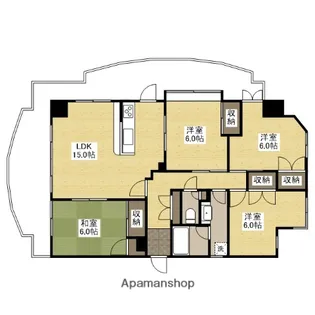 CALLE OMACHI【10階】の間取り
