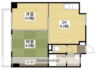 フレア21三滝【8階】の間取り