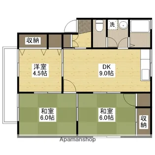 ファミールナカイ1【2階】の間取り