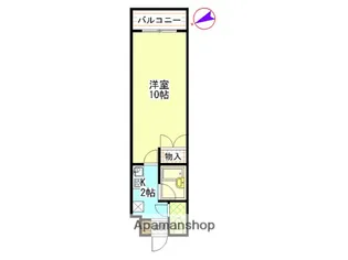 ヤスダビル6【3階】の間取り