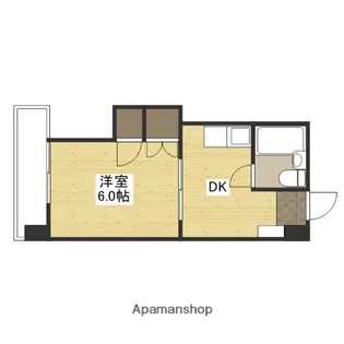 コーポ平和【4階】の間取り