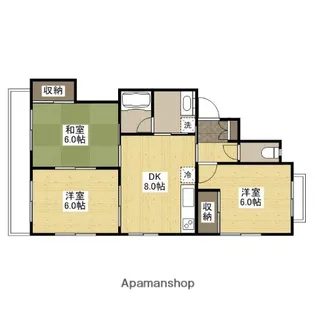 西本浦奥田ビル【3階】の間取り