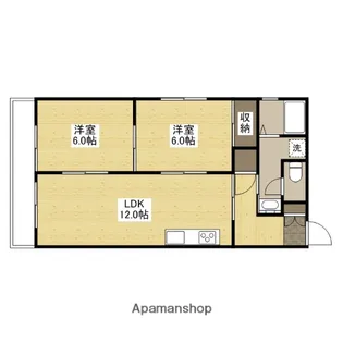 K1ハイム東雲【4階】の間取り