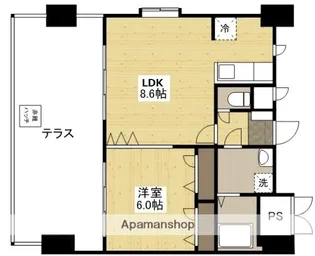 LAND・MARK KOGO【9階】の間取り