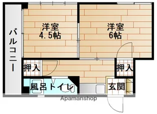 第3金口ビル【3階】の間取り