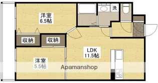 グレースKⅡ【106号室】の間取り