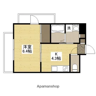 ラパーズタカタ【3階】の間取り