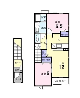 ベル・ウィステリアⅢ【2階】の間取り