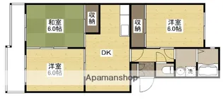 第1ビューハイツ【2階】の間取り
