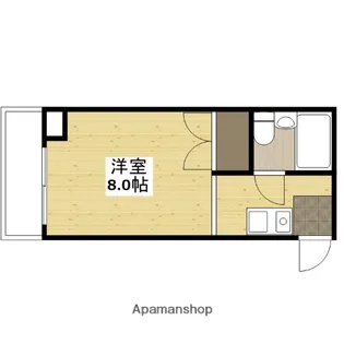 アルティメイトBUILDING天満(旧第5小谷ビル)【6階】の間取り