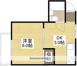 コーポ浜崎【303号室】の間取り