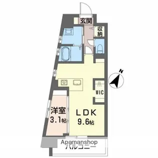 シティーコート上幟町【7階】の間取り