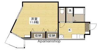 マハロリゾート【402号室】の間取り