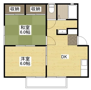 ウインドシティ府中B【2階】の間取り