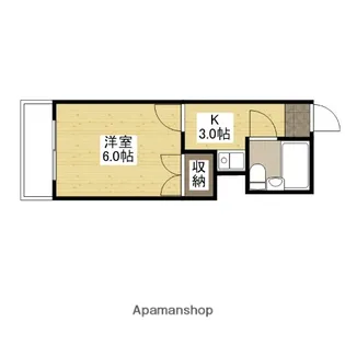 サンシャイン隅の浜【3階】の間取り