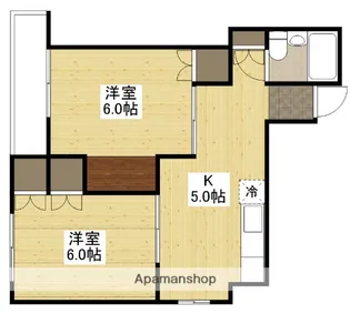 広島県広島市中区舟入中町【マンション】の間取り