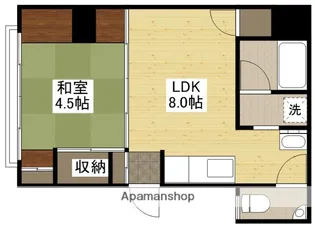 エターナル皆実【2階】の間取り
