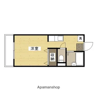 1Rの間取り画像