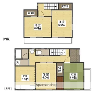 広島県広島市西区南観音4丁目【一戸建】の間取り