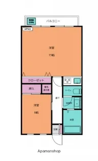 ライオンズマンション広島【4階】の間取り