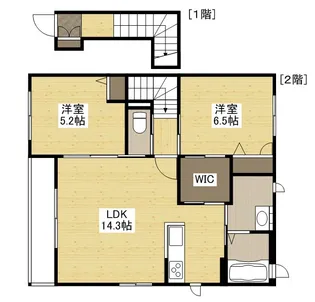 T’Sハウス A棟【2階】の間取り