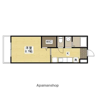 広島県広島市安佐北区可部7丁目【アパート】の間取り