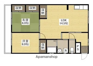 平町マンション【3階】の間取り