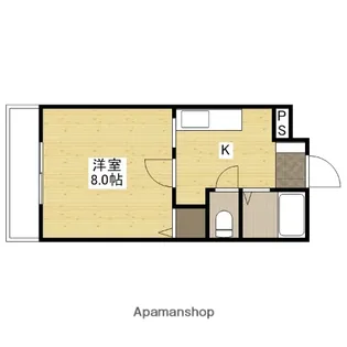 グラース中島壱番館【1階】の間取り