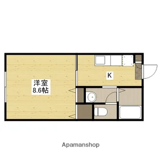 クレール宮島口【2階】の間取り