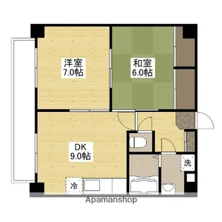 福丸プラザ【2階】の間取り