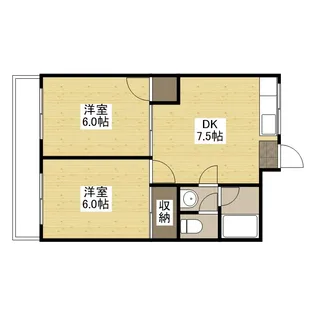 ウイング五日市駅前B棟【5階】の間取り