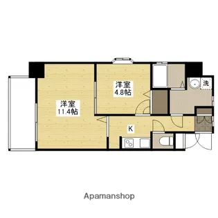 エスポアール庚午【804号室】の間取り