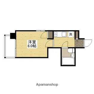 ダイアパレス比治山パークサイド【6階】の間取り