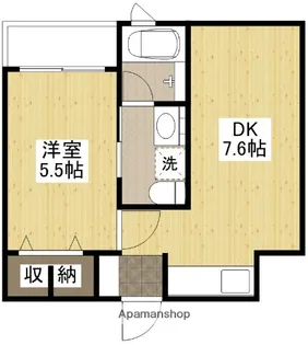 リーベ上東雲【403号室】の間取り