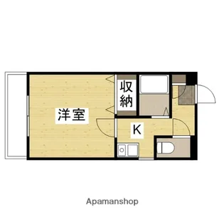 横川マンション【5階】の間取り